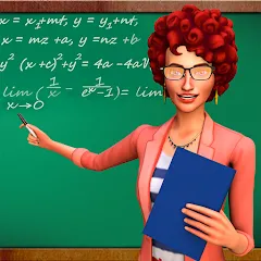 Взлом High School Teacher Sim Games  [МОД Все открыто] - стабильная версия apk на Андроид