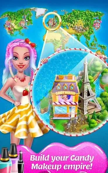 Candy Makeup Beauty Game  [МОД Все открыто] Screenshot 5