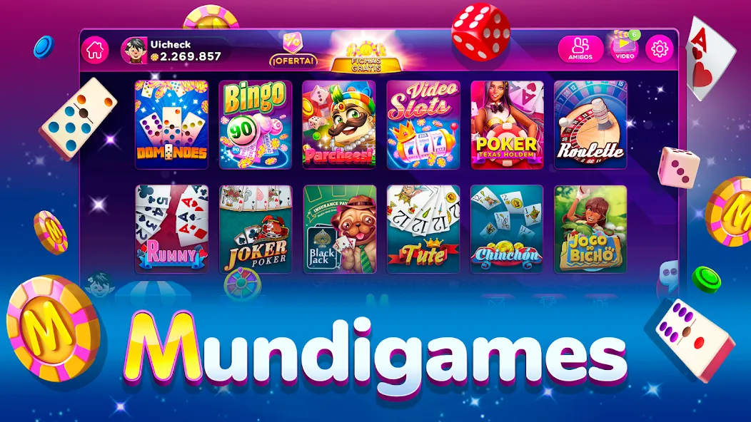 MundiGames: Bingo Slots Casino (Мундийуэгос)  [МОД Menu] Screenshot 1