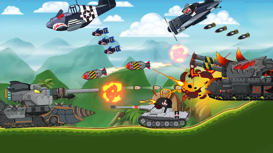 Tank Combat: War Battle (Танковый бой)  [МОД Много денег] Screenshot 4