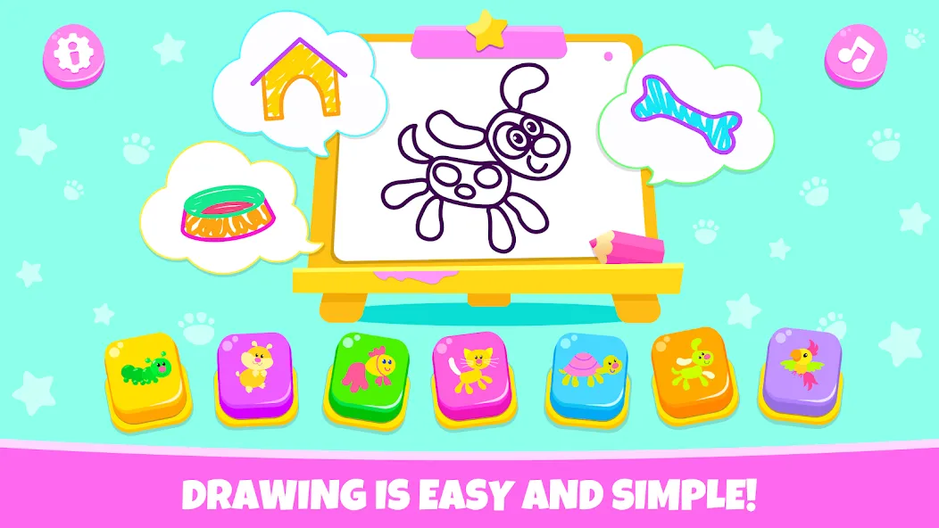 Drawing for kids! Toddler draw  [МОД Mega Pack] Screenshot 1