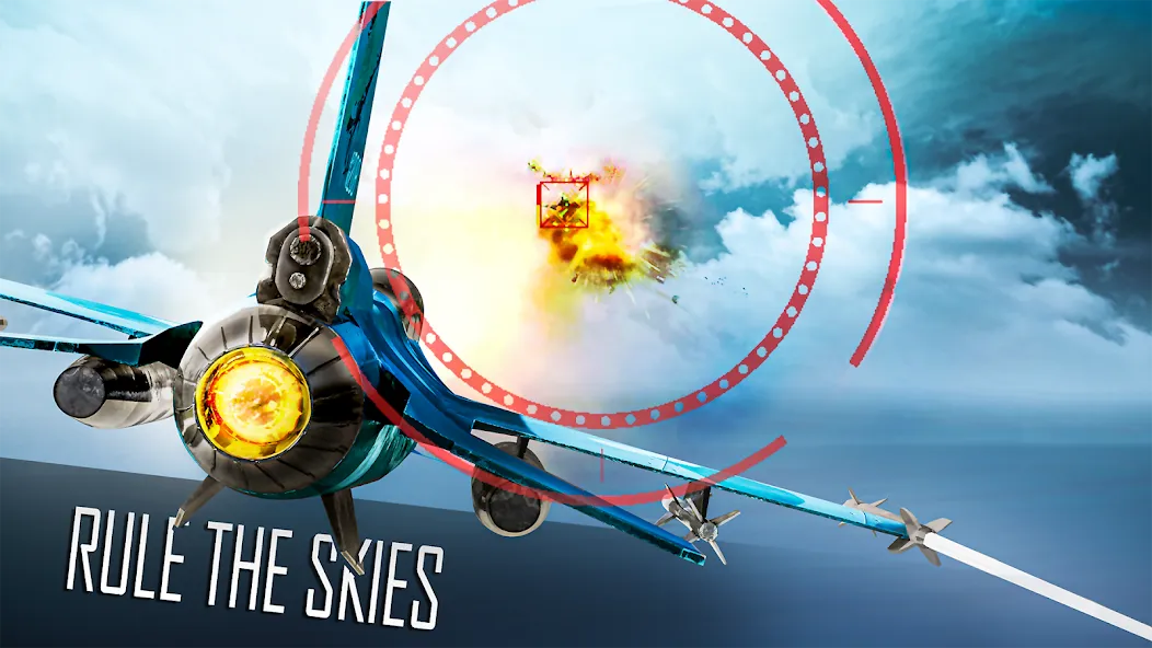 Jet Fighter: Sky Combat 3D (Джет Файтер)  [МОД Unlocked] Screenshot 2