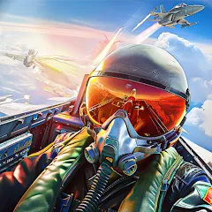 Скачать взломанную Jet Fighter: Sky Combat 3D (Джет Файтер)  [МОД Unlocked] - стабильная версия apk на Андроид