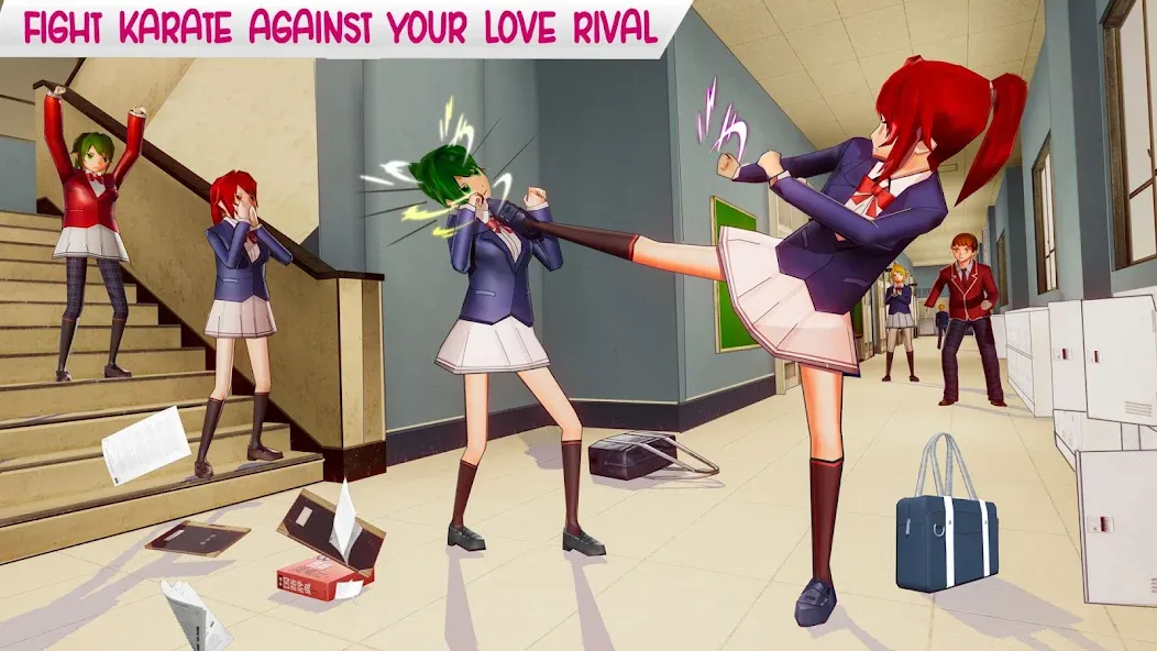 Anime High School Life  [МОД Много монет] Screenshot 1