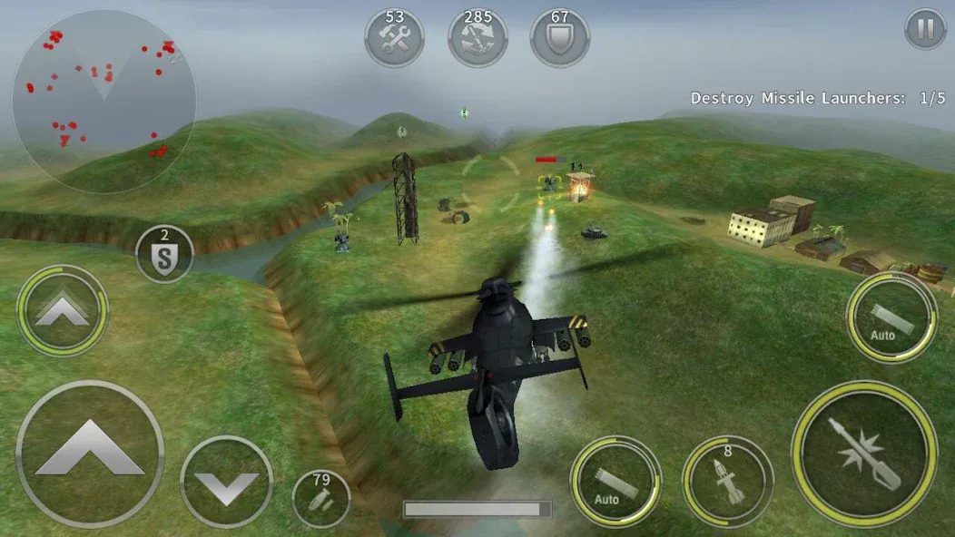 GUNSHIP BATTLE: Helicopter 3D  [МОД Все открыто] Screenshot 2