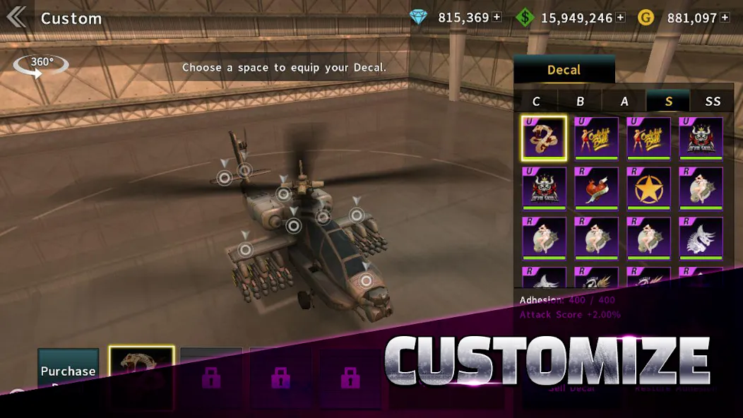 GUNSHIP BATTLE: Helicopter 3D  [МОД Все открыто] Screenshot 5