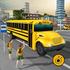 Взломанная School Bus Driving Game  [МОД Бесконечные деньги] - последняя версия apk на Андроид