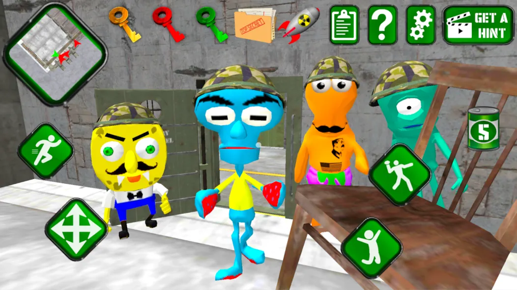 Sponge Area 51. Neighbor Alien  [МОД Menu] Screenshot 4