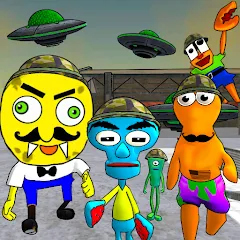 Взлом Sponge Area 51. Neighbor Alien  [МОД Menu] - стабильная версия apk на Андроид