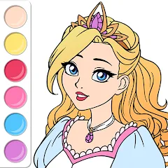 Взлом Princess Coloring Book Game  [МОД Mega Pack] - стабильная версия apk на Андроид