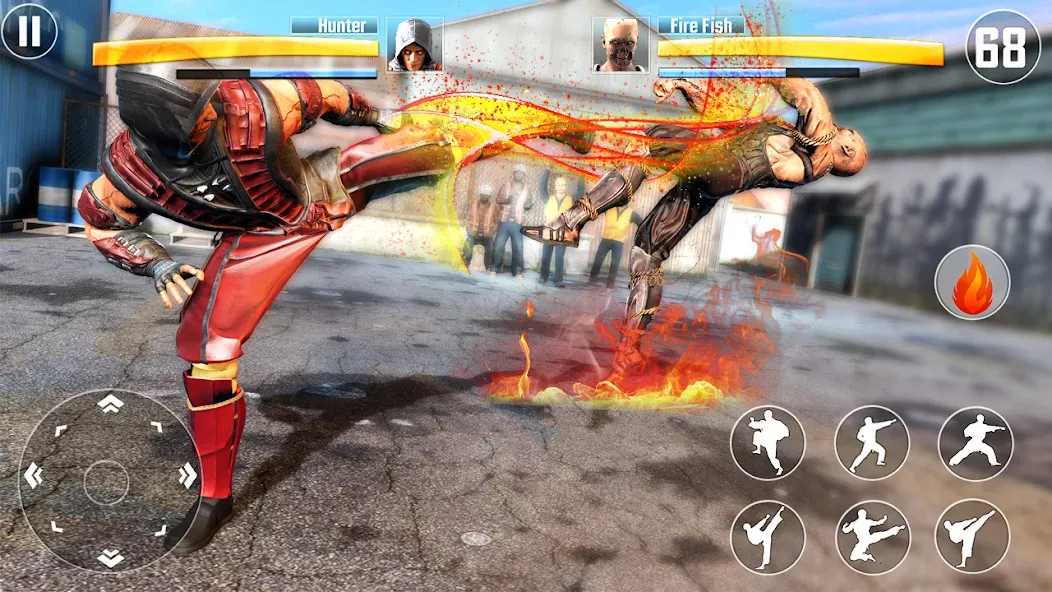 Kung Fu Fighting Karate Games (Кунгфу файтинг карате игры)  [МОД Все открыто] Screenshot 1