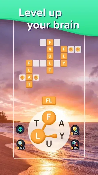 Puzzlescapes Word Search Games (Паззлскейпс Ворд Срч Геймс)  [МОД Unlimited Money] Screenshot 3