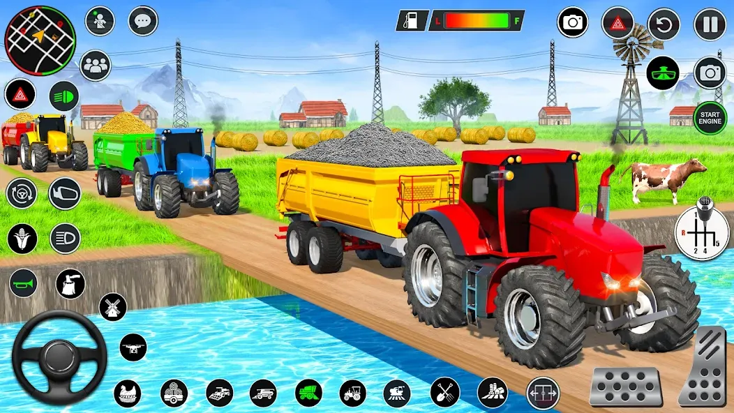 Real Tractor Driving Games (Риал Трактор Драйвинг Геймс)  [МОД Unlocked] Screenshot 1