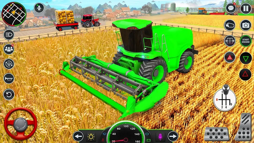 Real Tractor Driving Games (Риал Трактор Драйвинг Геймс)  [МОД Unlocked] Screenshot 3