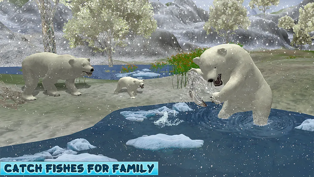 Polar Bear Family Survival  [МОД Много монет] Screenshot 4