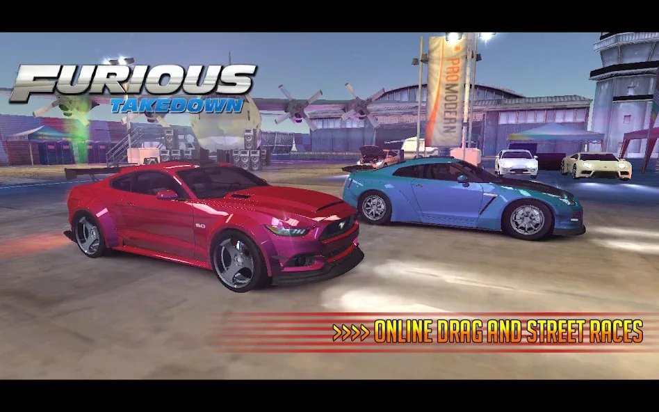 Furious: Takedown Racing (Фьюриъс)  [МОД Много денег] Screenshot 2