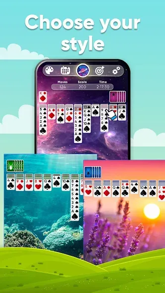 Spider Solitaire (Спайдер Солитер)  [МОД Все открыто] Screenshot 3