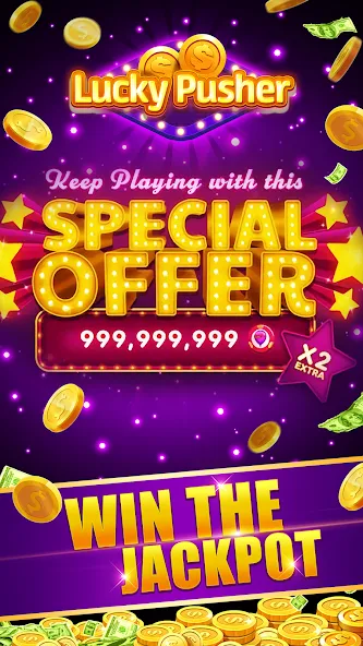 Lucky Cash Pusher Coin Games (Лаки Кэш Пушер Коин Геймс)  [МОД Unlocked] Screenshot 3