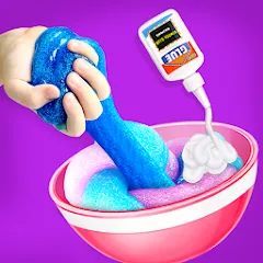 Скачать взломанную Make Fluffy Slime Maker Game  [МОД Много монет] - последняя версия apk на Андроид