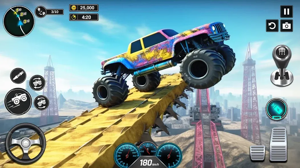 Monster Truck Games- Car Games  [МОД Бесконечные деньги] Screenshot 2