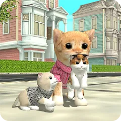 Скачать взломанную Cat Sim Online: Play with Cats  [МОД Menu] - полная версия apk на Андроид