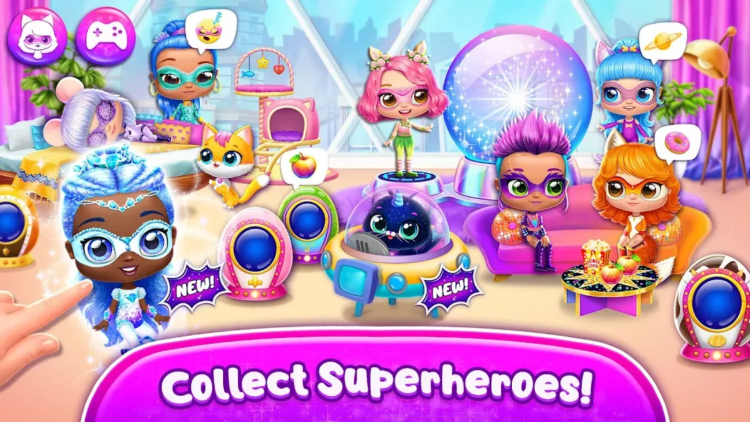 Power Girls - Fantastic Heroes  [МОД Unlocked] Screenshot 1