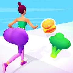 Скачать взлом Twerk Race 3D: Belly Body Run (Тверк Рейс 3D)  [МОД Unlocked] - полная версия apk на Андроид