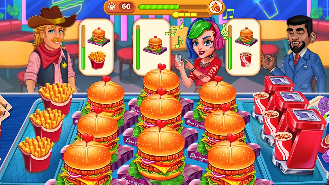 Cooking Max: Restaurant Games (Кукинг Макс)  [МОД Unlocked] Screenshot 4