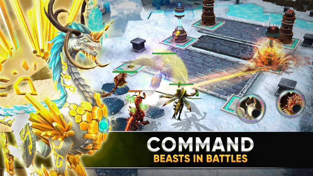 Clash of Beasts: Tower Defense (Клэш оф Бистс)  [МОД Unlimited Money] Screenshot 2