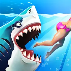 Скачать взломанную Hungry Shark World (Хангри Шарк Ворлд)  [МОД Меню] - стабильная версия apk на Андроид
