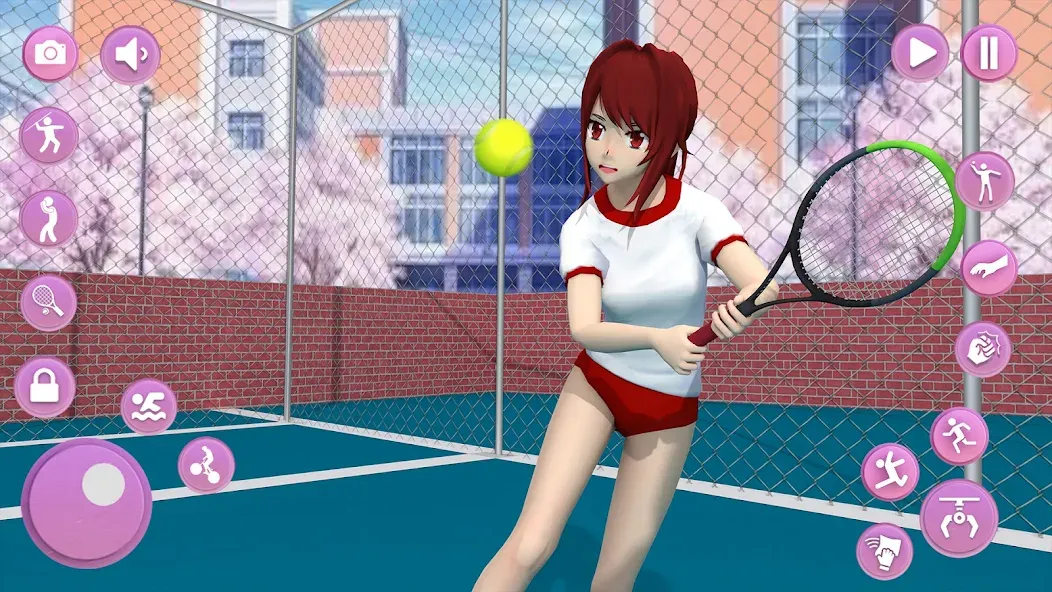 Anime School Girl Simulator 3D  [МОД Все открыто] Screenshot 2