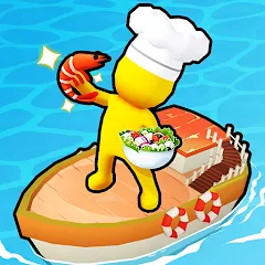 Взломанная Sea Restaurant - Travel Tycoon (Си Ресторан)  [МОД Бесконечные монеты] - полная версия apk на Андроид