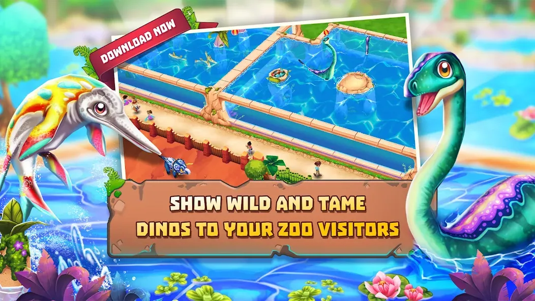 Dinosaur Park – Primeval Zoo (Динозавровый парк)  [МОД Menu] Screenshot 2