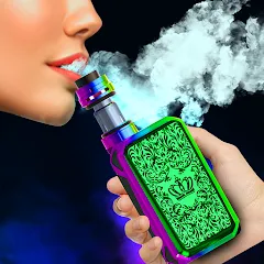 Взломанная Virtual Vape Smoke Simulation (Виртуальное имитирование дыма от вэйпа)  [МОД Много денег] - полная версия apk на Андроид