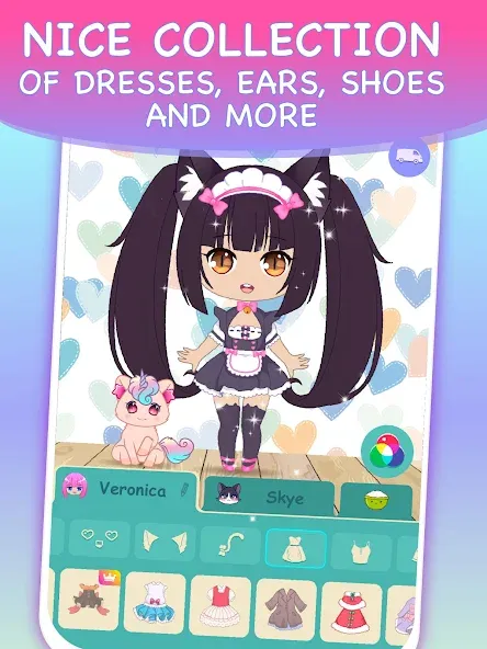 Chibi Dress Up Games for Girls  [МОД Mega Pack] Screenshot 3