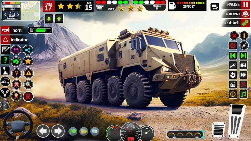 Army Truck Transport Game 2023  [МОД Бесконечные монеты] Screenshot 2