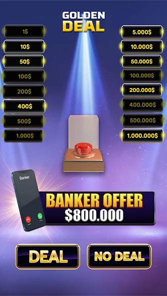 Million Golden Deal Game (Миллион Золотой Сделки)  [МОД Много монет] Screenshot 2