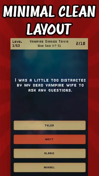 Vampire Diaries Quiz Trivia (Вампирские дневники викторина виктрия)  [МОД Unlimited Money] Screenshot 2