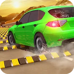 Взломанная Car Crash Speed Bump Car Games  [МОД Menu] - полная версия apk на Андроид