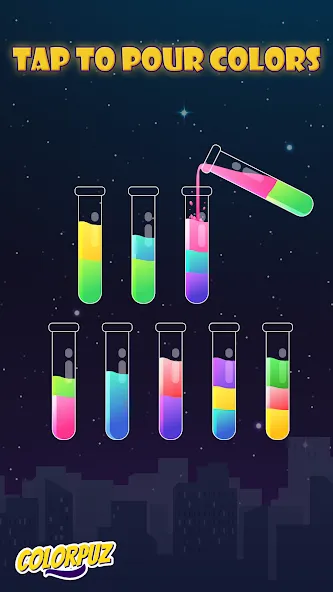 Colorpuz - Water Sort Puzzle (Колорпаз)  [МОД Mega Pack] Screenshot 1