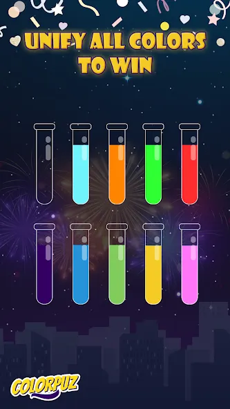 Colorpuz - Water Sort Puzzle (Колорпаз)  [МОД Mega Pack] Screenshot 3