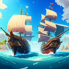 Скачать взломанную Pirate Raid - Caribbean Battle (Пиратское налетении)  [МОД Много монет] - последняя версия apk на Андроид