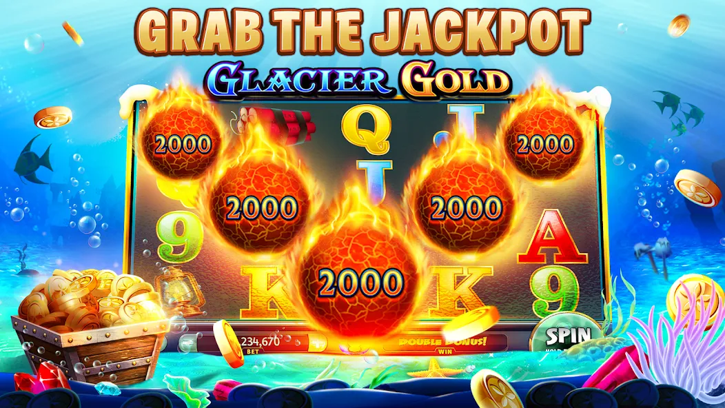 Gold Fish Casino Slot Games (Голдфиш)  [МОД Все открыто] Screenshot 3