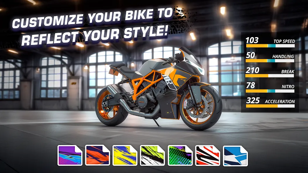 Motor Bike: Xtreme Races  [МОД Меню] Screenshot 4