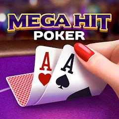 Взлом Mega Hit Poker: Texas Holdem (Мега Хит Покер)  [МОД Бесконечные деньги] - стабильная версия apk на Андроид