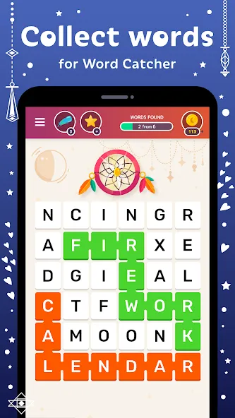 Word Catcher: Word Search  [МОД Все открыто] Screenshot 4