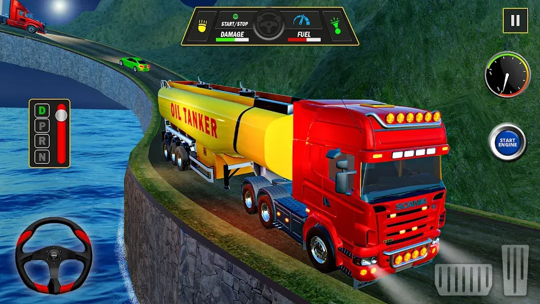 Offroad Oil Tanker Truck Games (Оффроуд Игры на машинецистерне для нефти)  [МОД Unlimited Money] Screenshot 3