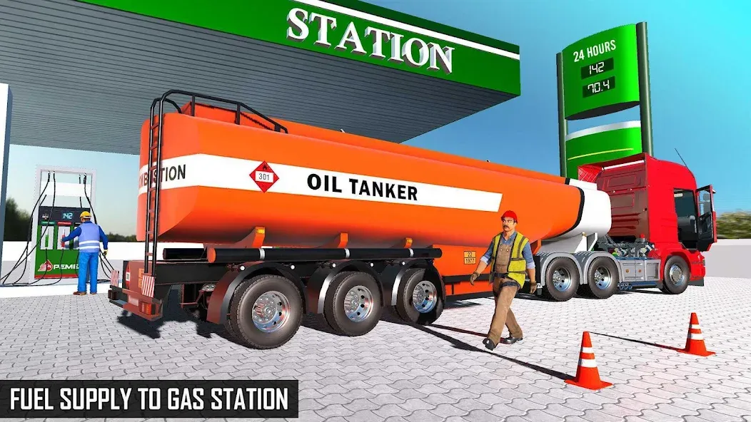 Offroad Oil Tanker Truck Games (Оффроуд Игры на машинецистерне для нефти)  [МОД Unlimited Money] Screenshot 5