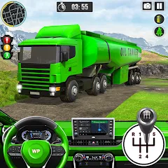 Скачать взлом Offroad Oil Tanker Truck Games (Оффроуд Игры на машинецистерне для нефти)  [МОД Unlimited Money] - стабильная версия apk на Андроид