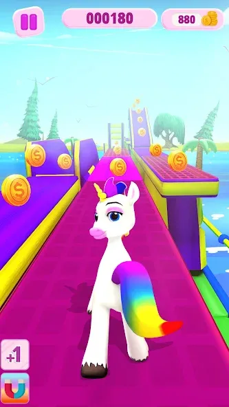 Unicorn Kingdom: Running Games (Юникорн Кингдом)  [МОД Unlimited Money] Screenshot 3